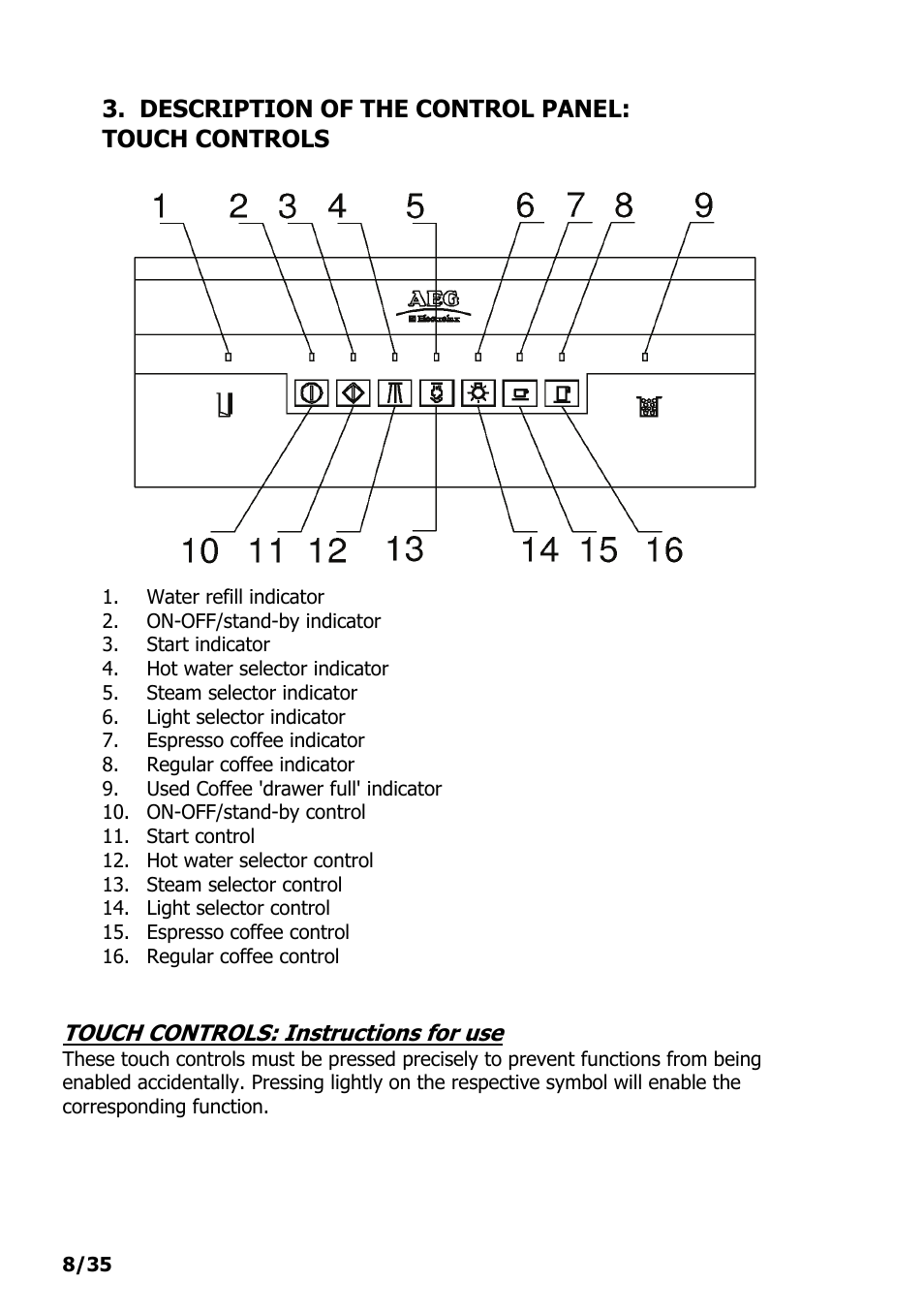 Electrolux PE 9038-m fww User Manual | Page 8 / 36