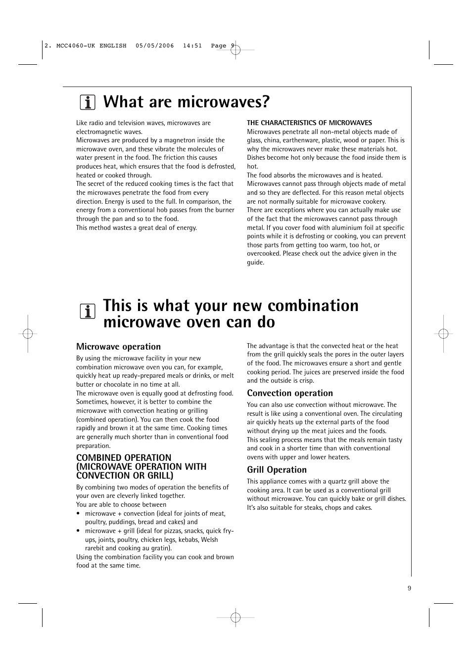 Electrolux MCC4060E User Manual | Page 11 / 44