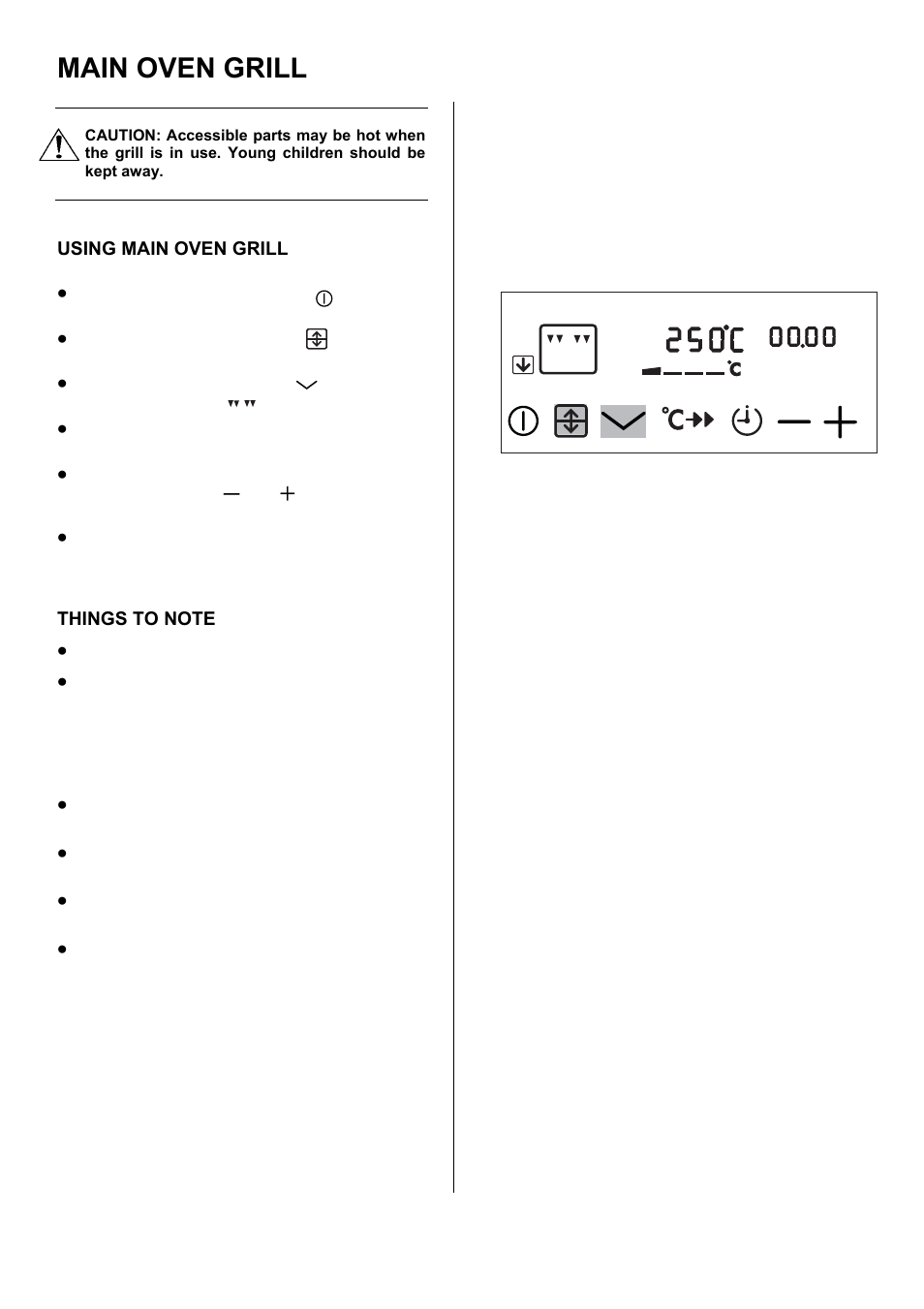 Main oven grill | Electrolux D98000VF User Manual | Page 30 / 48