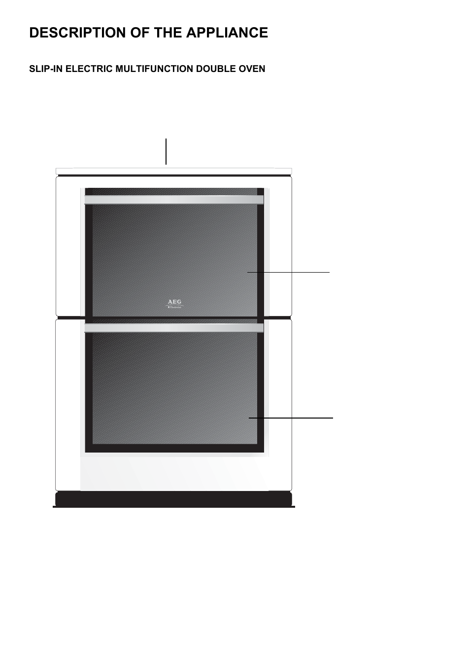 Description of the appliance | Electrolux D98000VF User Manual | Page 4 / 48