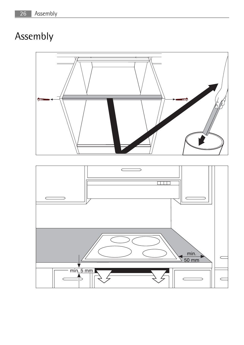 Assembly, Assembly 26 | Electrolux 98001 KF SN User Manual | Page 26 / 36