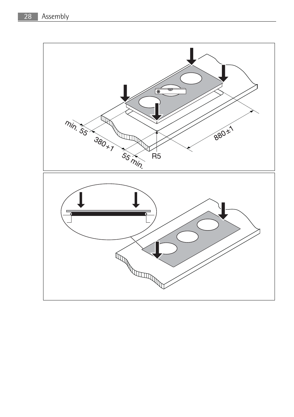 Assembly 28 | Electrolux 98001 KF SN User Manual | Page 28 / 36