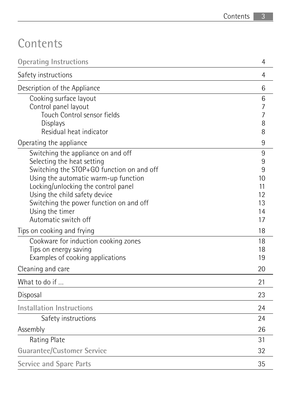 Electrolux 98001 KF SN User Manual | Page 3 / 36
