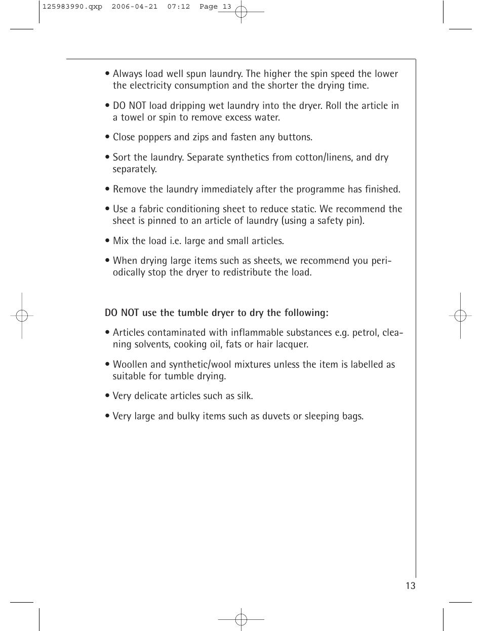 Electrolux LAVATHERM T56830 User Manual | Page 13 / 33