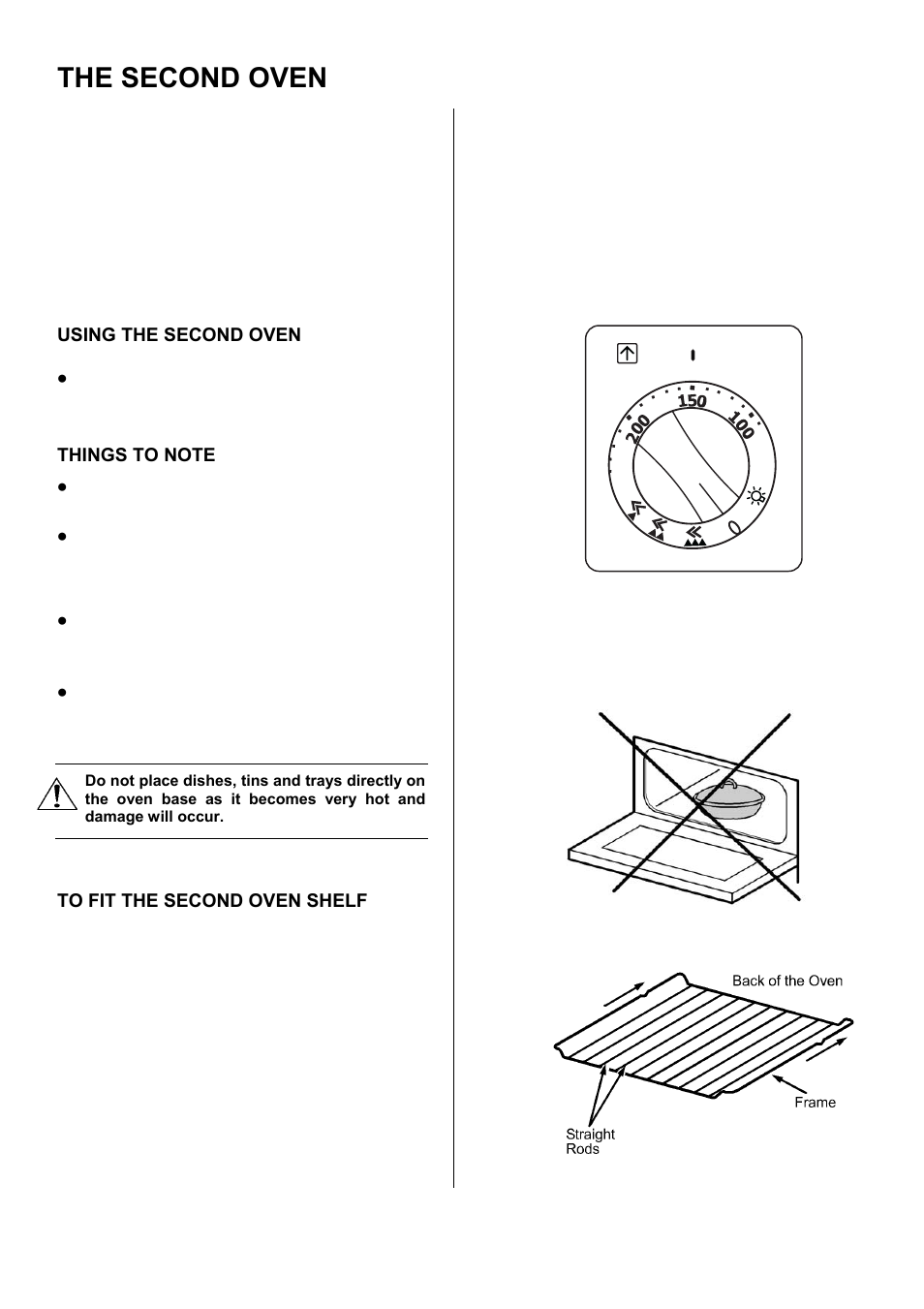 The second oven | Electrolux D67000VF User Manual | Page 14 / 44