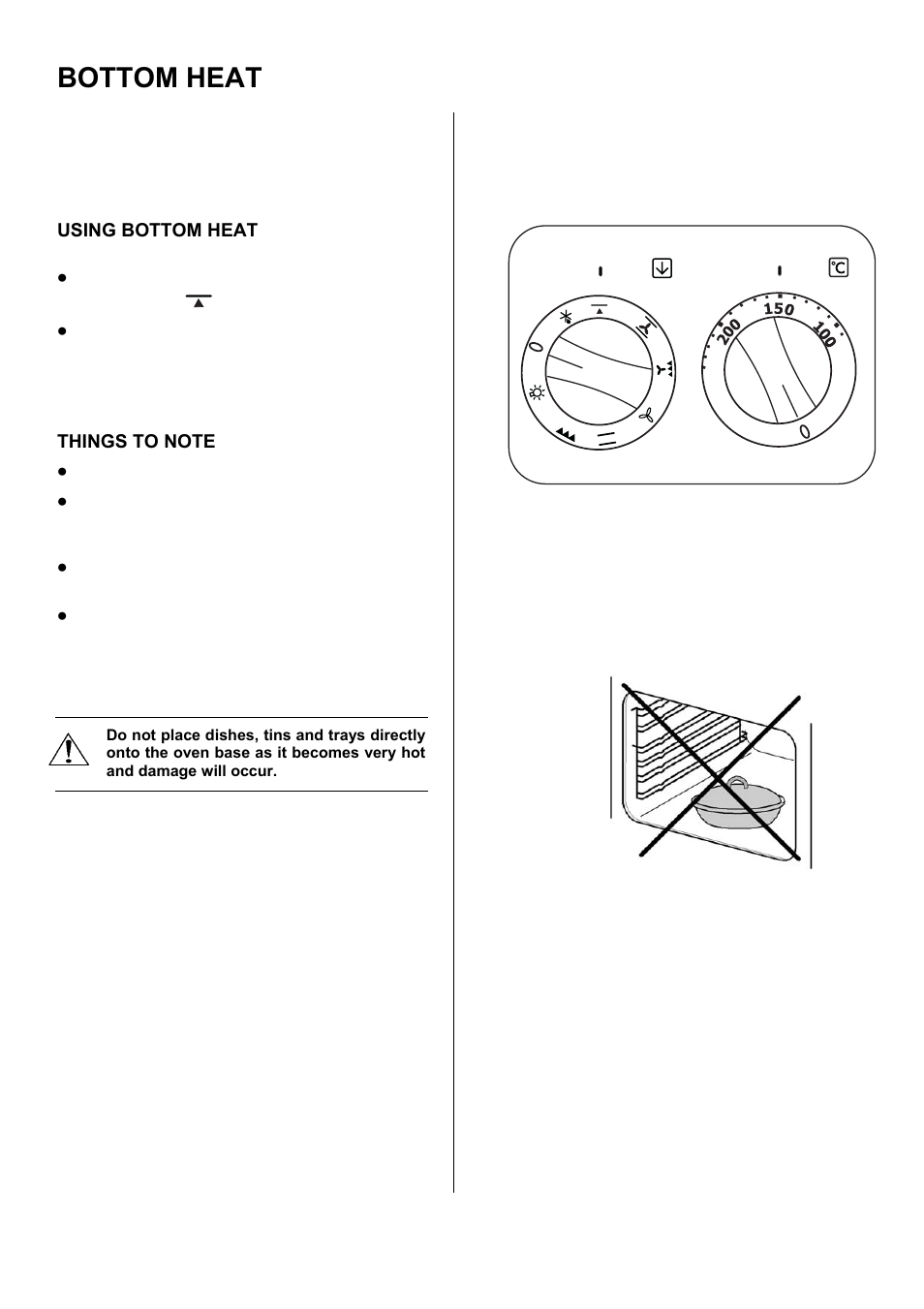 Bottom heat | Electrolux D67000VF User Manual | Page 28 / 44