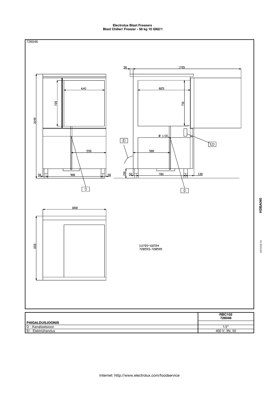 Electrolux 726046 User Manual | Page 3 / 3