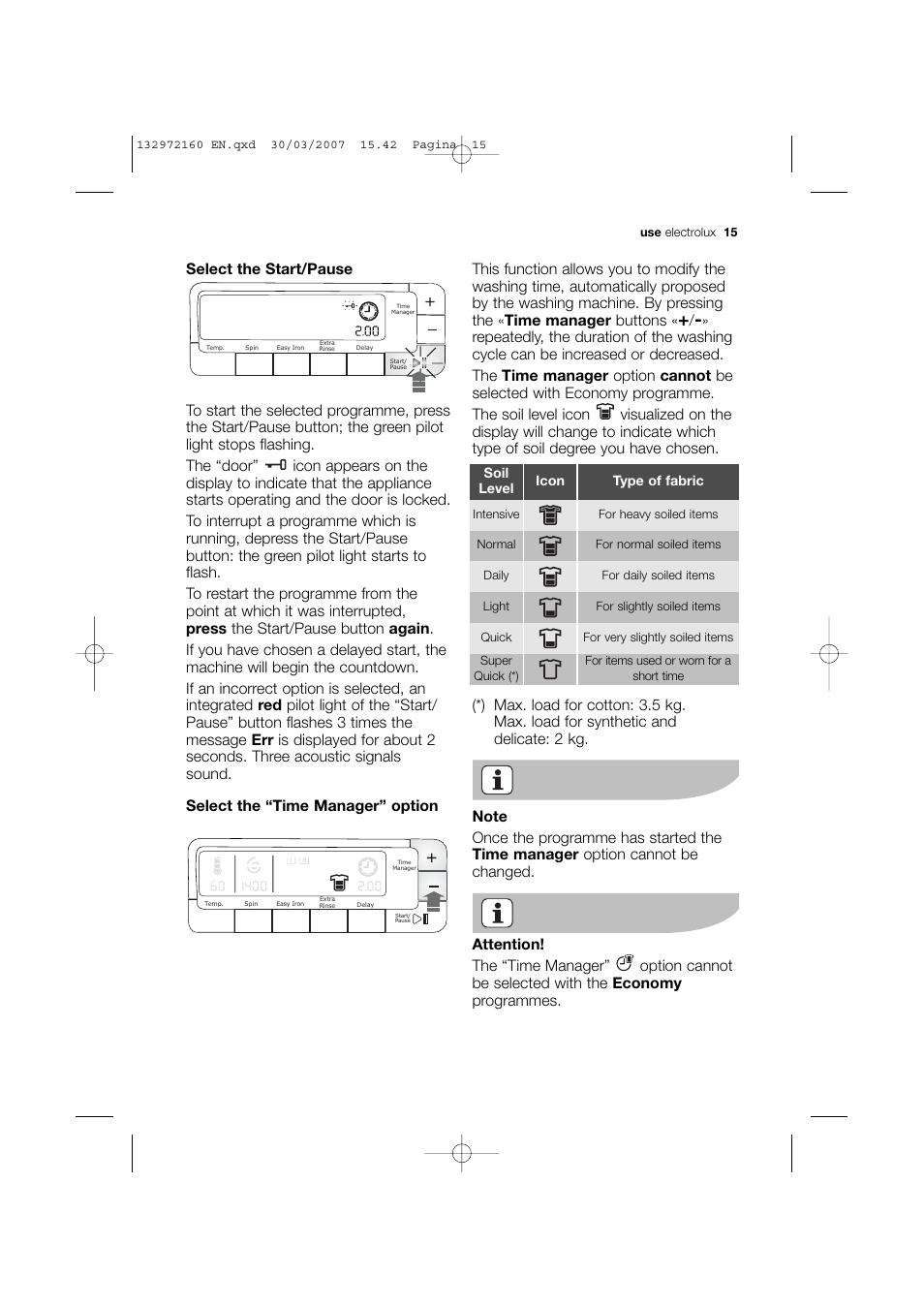 Electrolux EWN 14780 W User Manual | Page 15 / 48