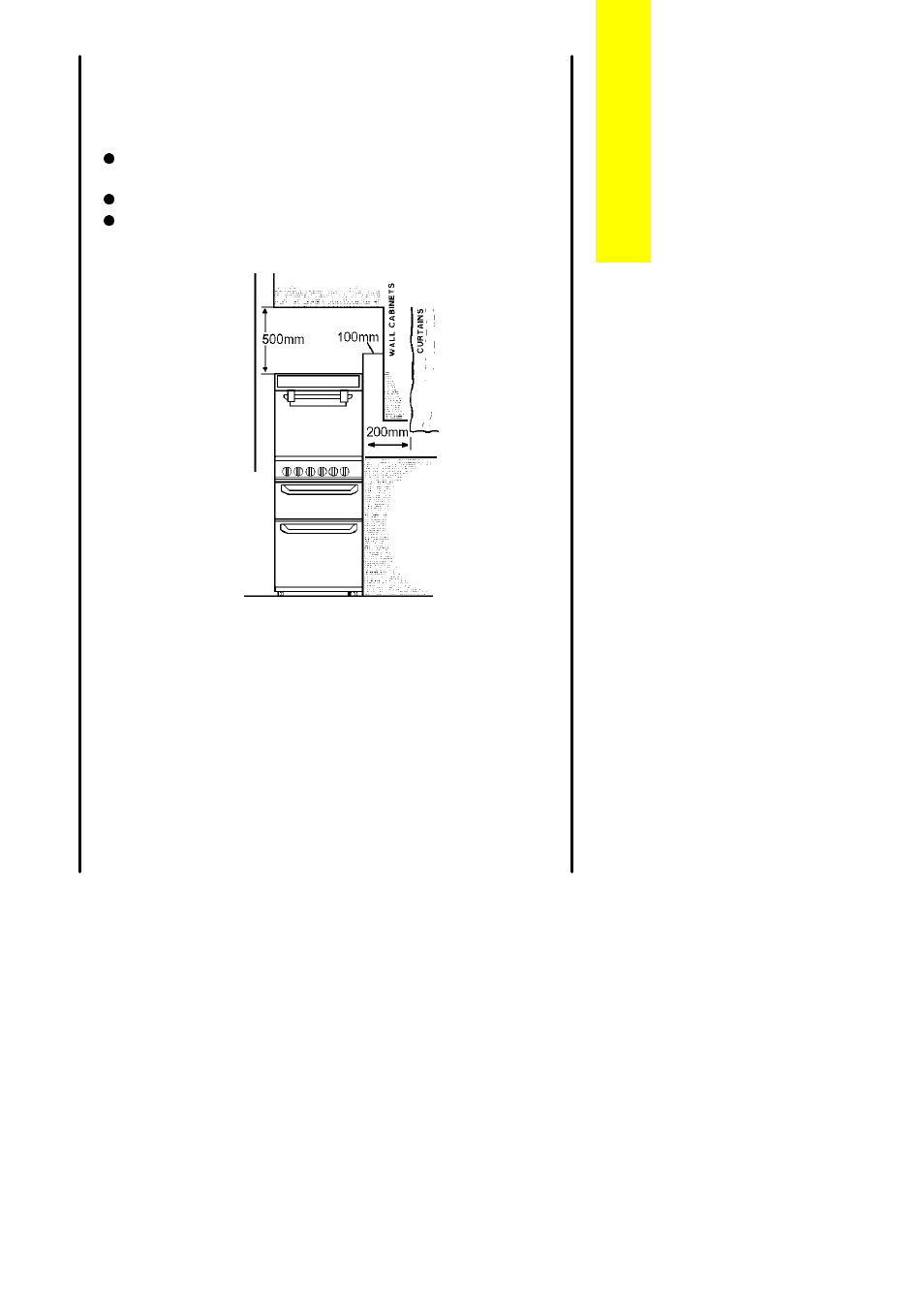 Positioning, Appliance dimensions | Electrolux 55GX User Manual | Page 29 / 48