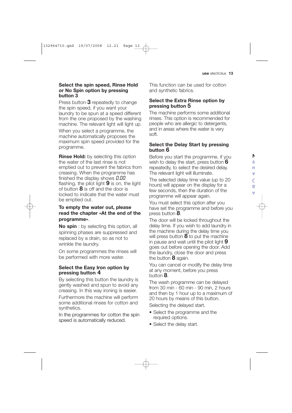 Electrolux EWG 12450 W User Manual | Page 13 / 44