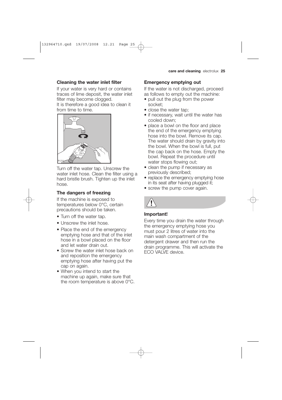 Electrolux EWG 12450 W User Manual | Page 25 / 44