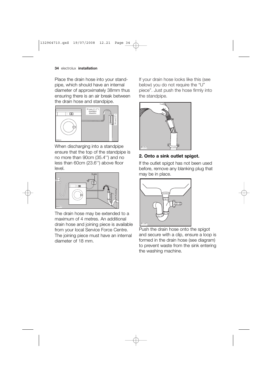 Electrolux EWG 12450 W User Manual | Page 34 / 44