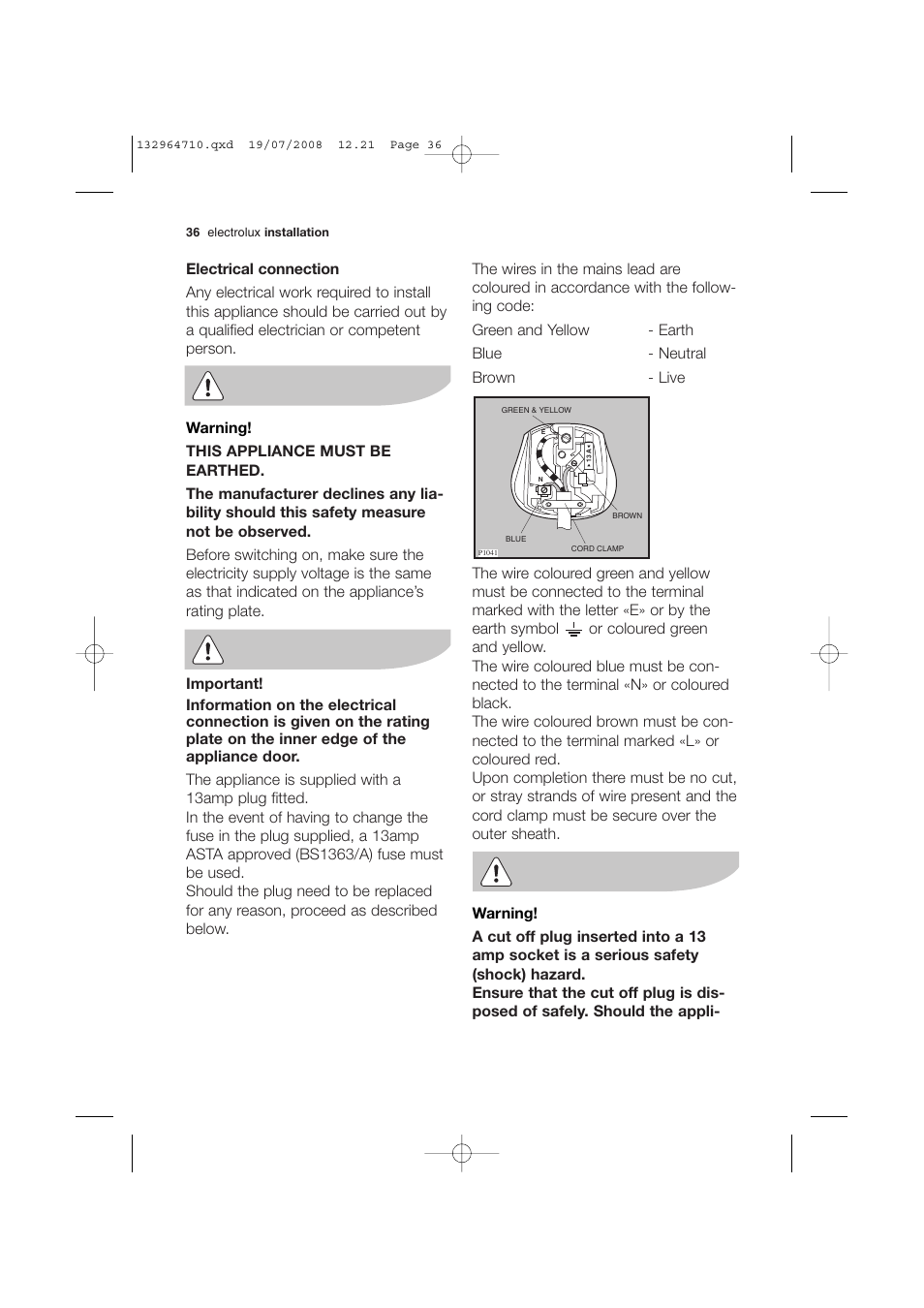 Electrolux EWG 12450 W User Manual | Page 36 / 44