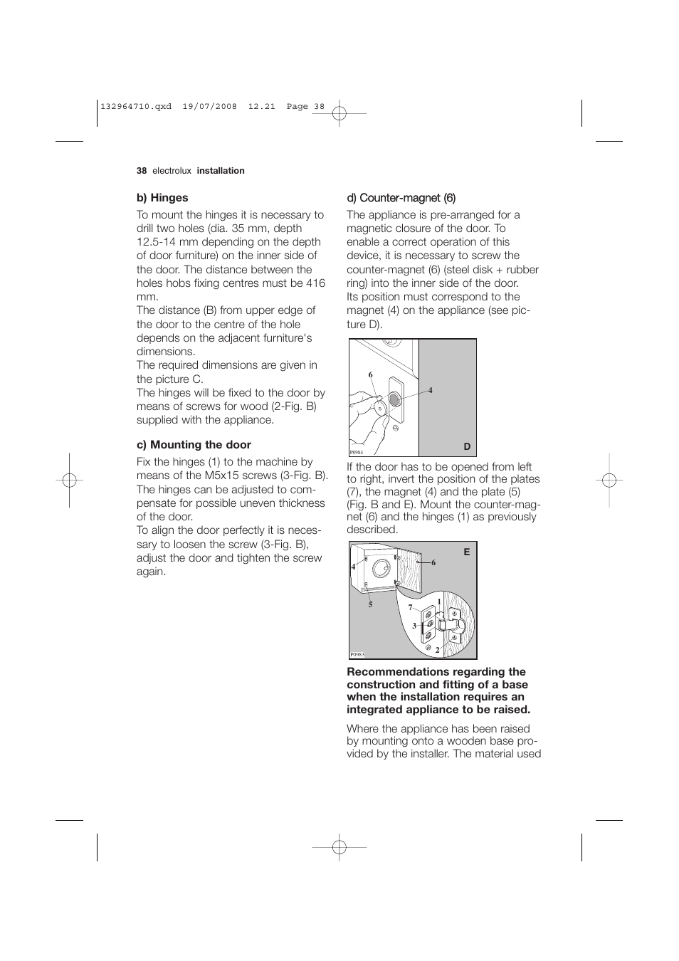 Electrolux EWG 12450 W User Manual | Page 38 / 44