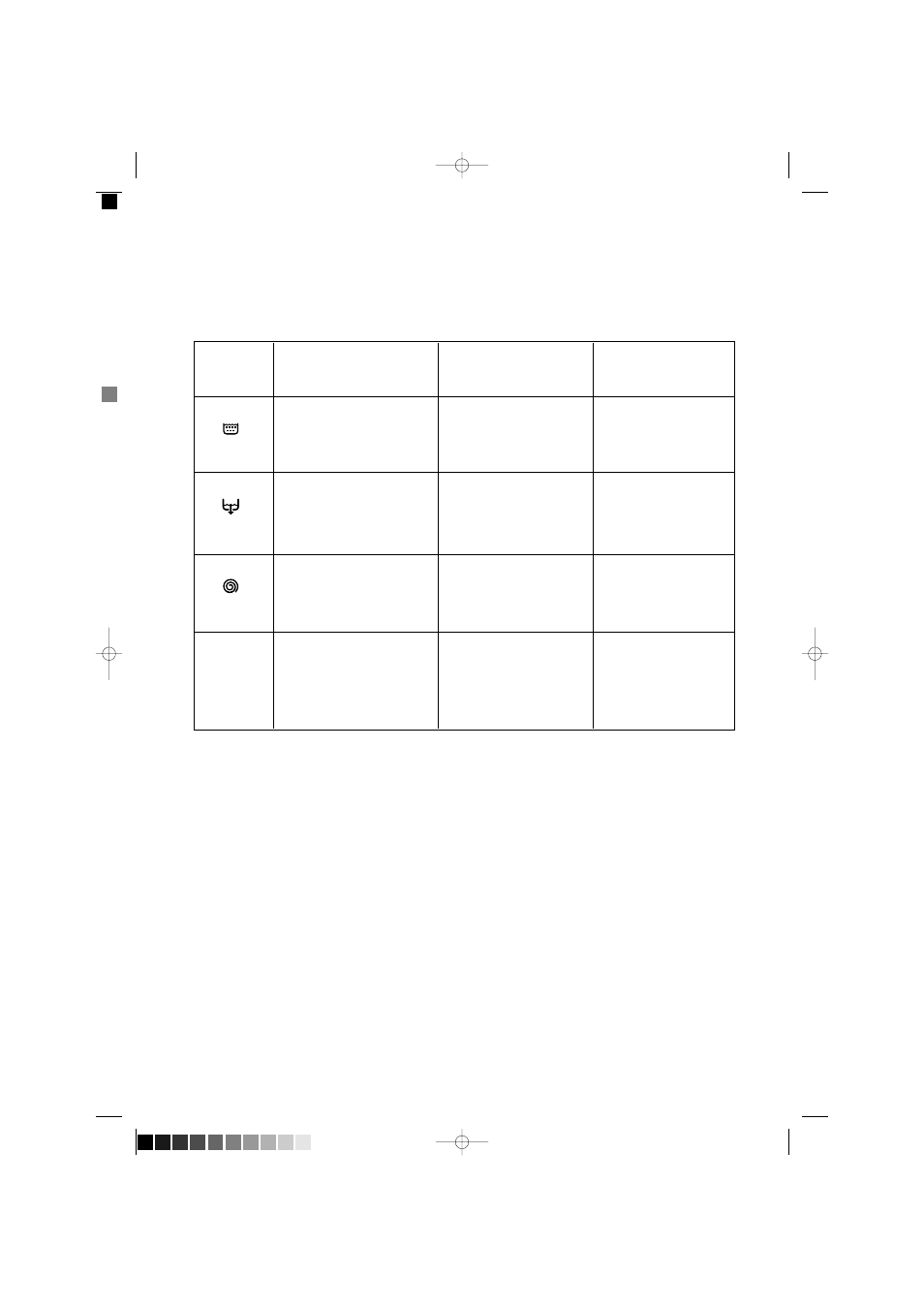 Programme table, Special programmes | Electrolux EW 880F User Manual | Page 18 / 23