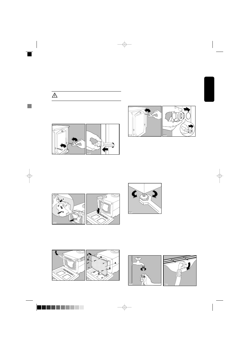 Installation, Unpacking, Positioning and levelling | Water inlet | Electrolux EW 880F User Manual | Page 7 / 23