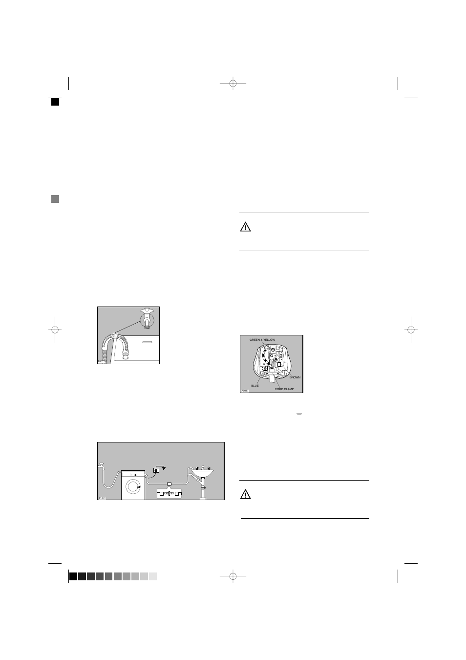 Water drainage, Electrical connection | Electrolux EW 880F User Manual | Page 8 / 23