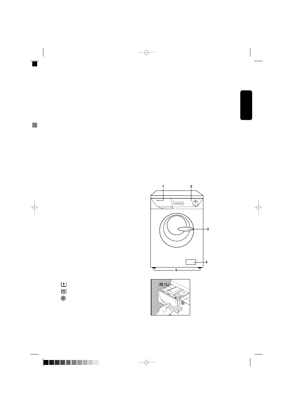 Your new washing machine, Description of the appliance | Electrolux EW 880F User Manual | Page 9 / 23