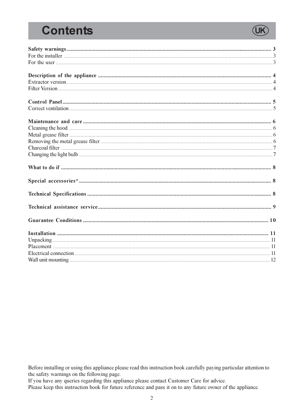 Electrolux EFC 9418 User Manual | Page 2 / 16