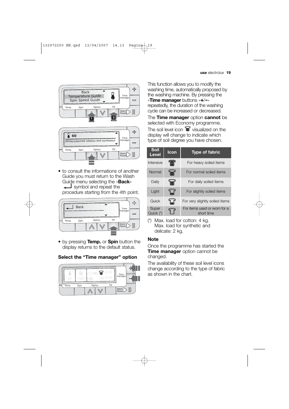 Electrolux EWN 14991 W User Manual | Page 19 / 52