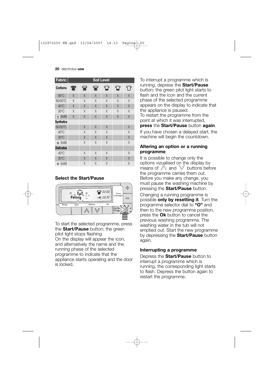 Electrolux EWN 14991 W User Manual | Page 20 / 52