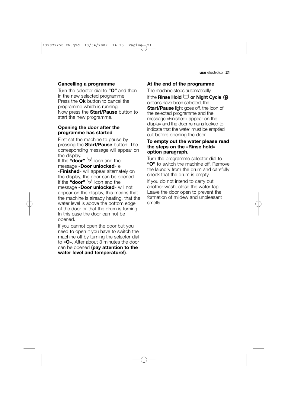 Electrolux EWN 14991 W User Manual | Page 21 / 52