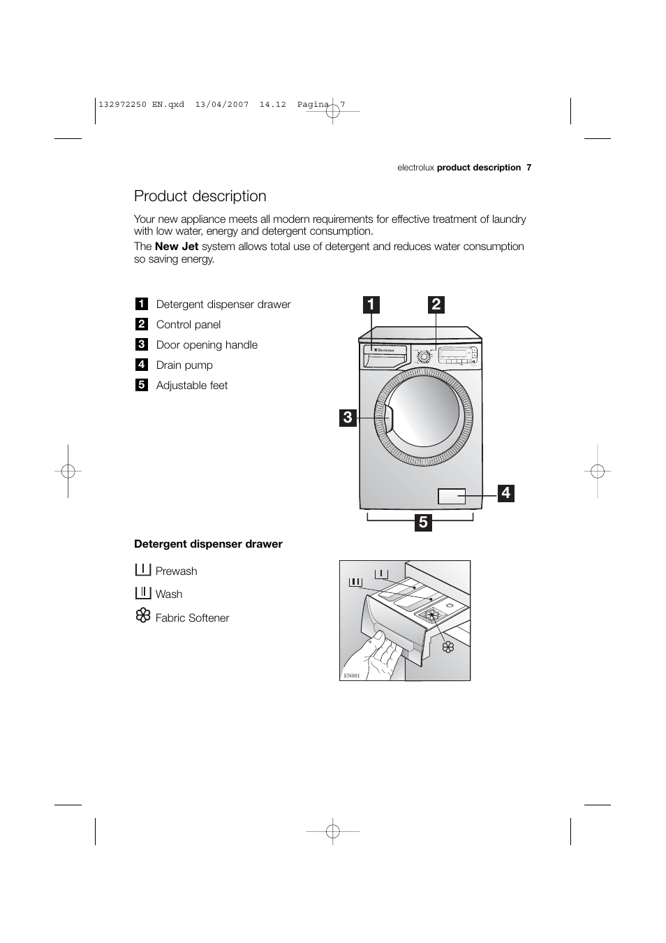 Product description | Electrolux EWN 14991 W User Manual | Page 7 / 52