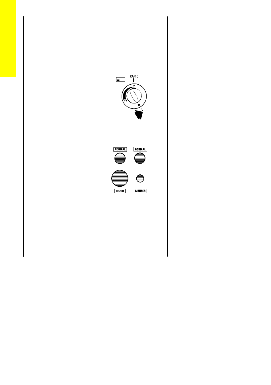 The hotplate, Heat control, Burner sizes | Electrolux CSIG 501 User Manual | Page 10 / 52