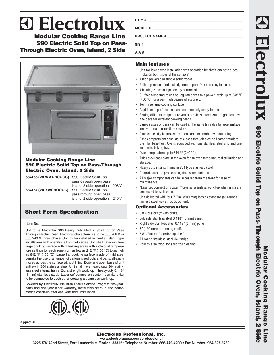 Electrolux 584156 User Manual | 2 pages