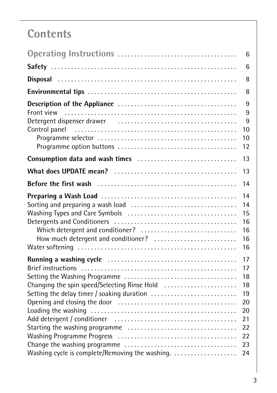 Electrolux 72630 User Manual | Page 3 / 56