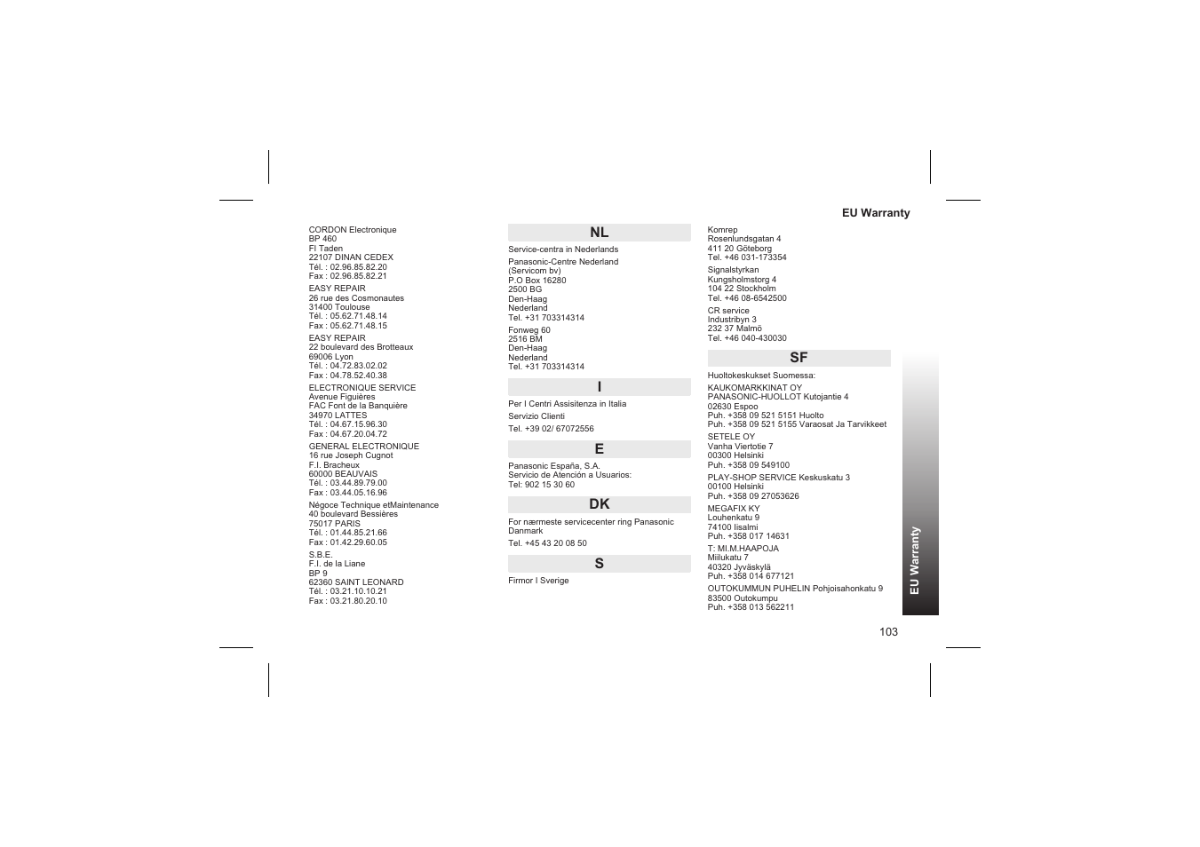 Panasonic GD87 User Manual | Page 101 / 114