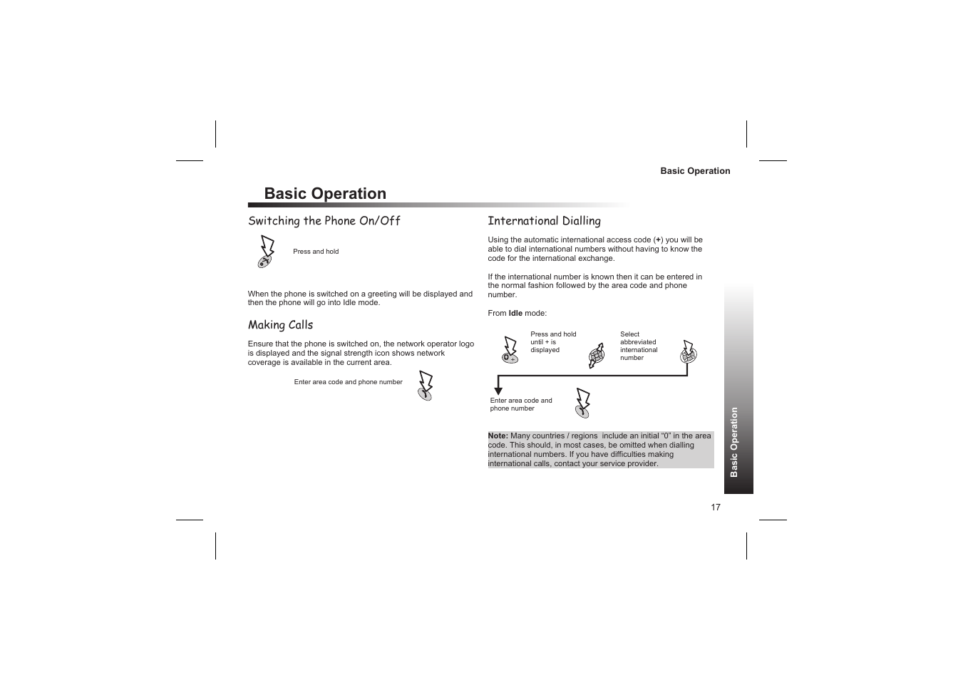 Automatic redial 18, Emergency calls 18, Basic operation | Panasonic GD87 User Manual | Page 15 / 114