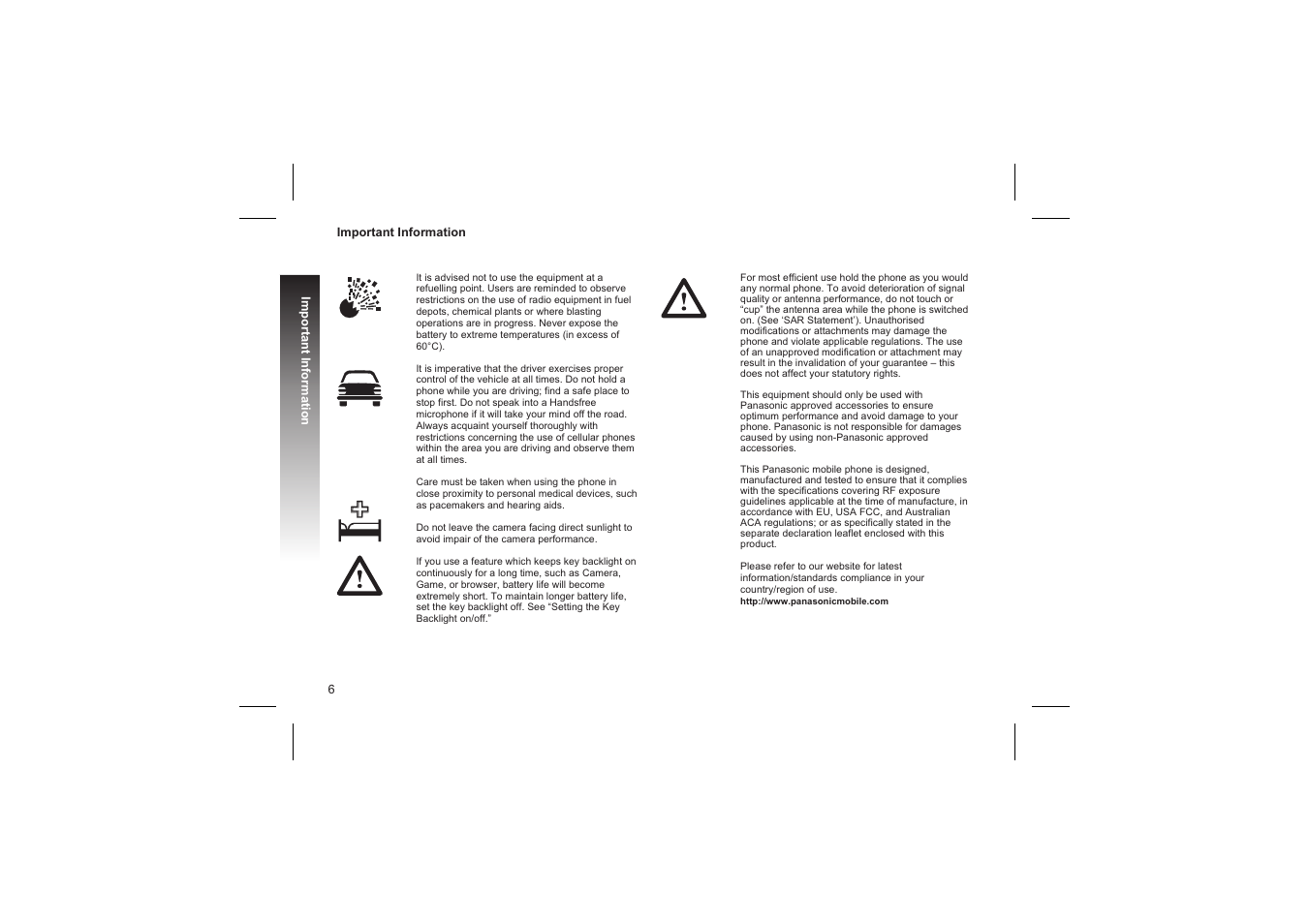 Sar 7, Sar 7 - 8 | Panasonic GD87 User Manual | Page 4 / 114