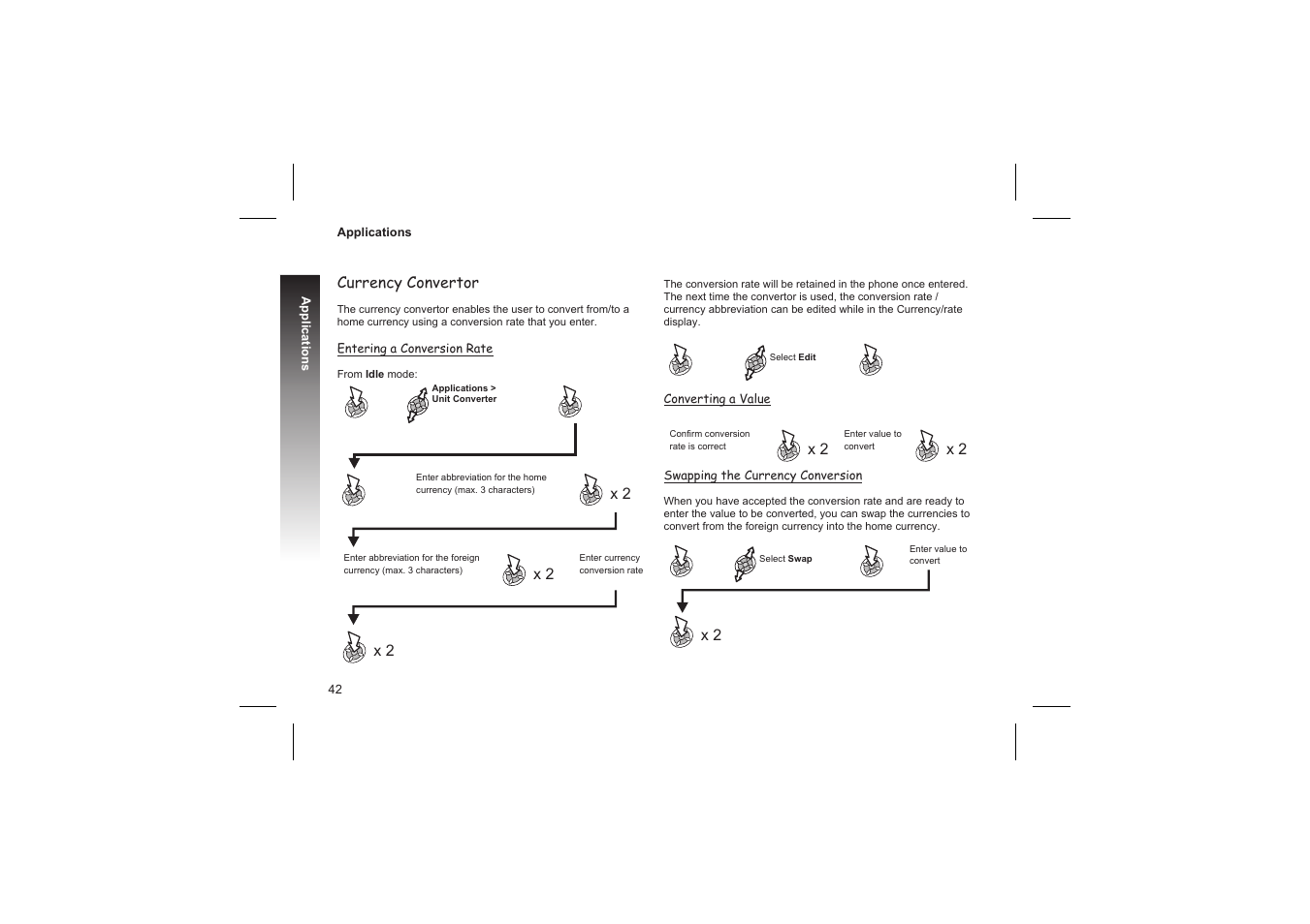 Infrared 43, Infrared 43 - 46, Preparing for infrared connection 43 | Panasonic GD87 User Manual | Page 40 / 114