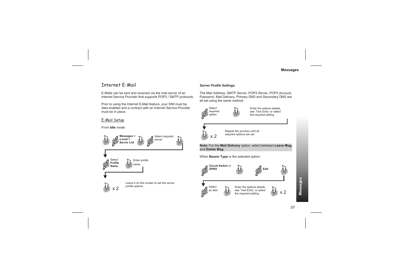 Internet e-mail | Panasonic GD87 User Manual | Page 55 / 114