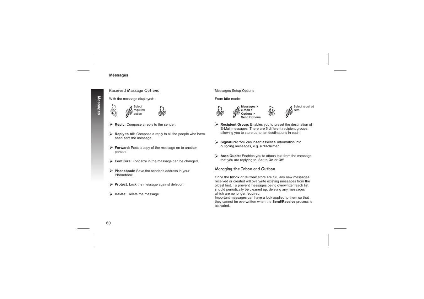 Call information 61 | Panasonic GD87 User Manual | Page 58 / 114