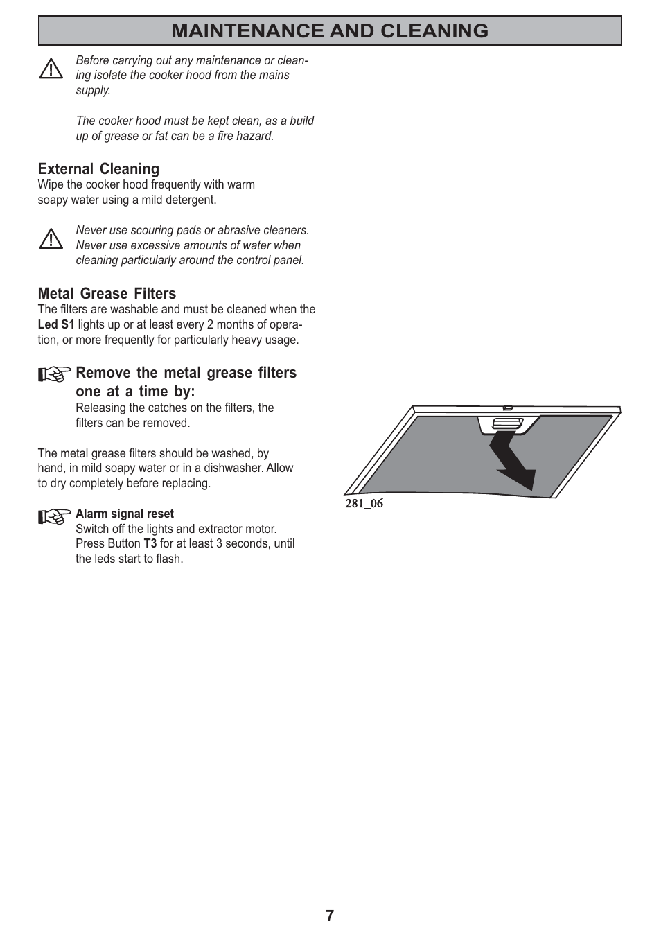 Maintenance and cleaning | Electrolux CHI 950 User Manual | Page 7 / 20