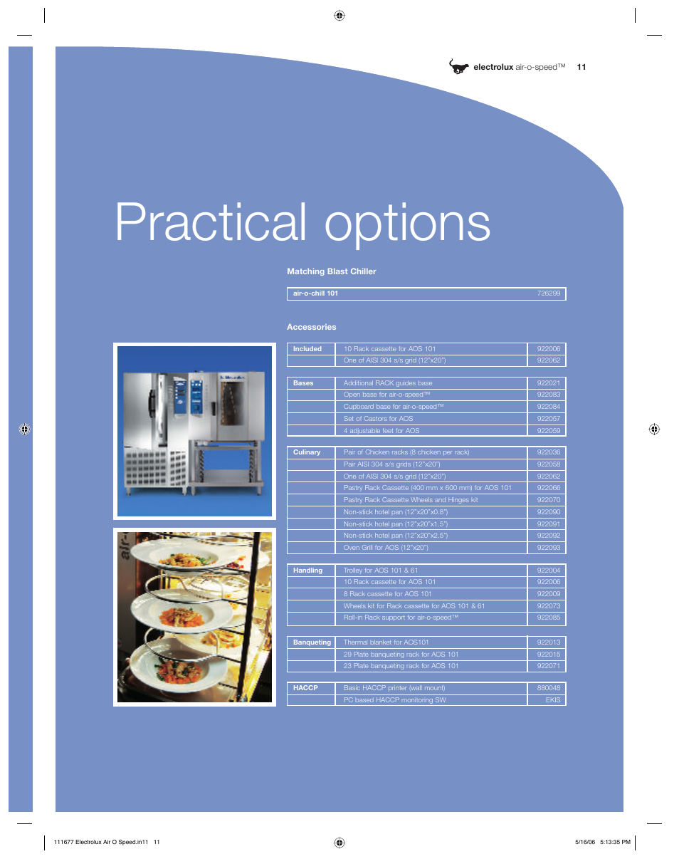 Practical options | Electrolux Air-O-Speed 111677 User Manual | Page 11 / 12