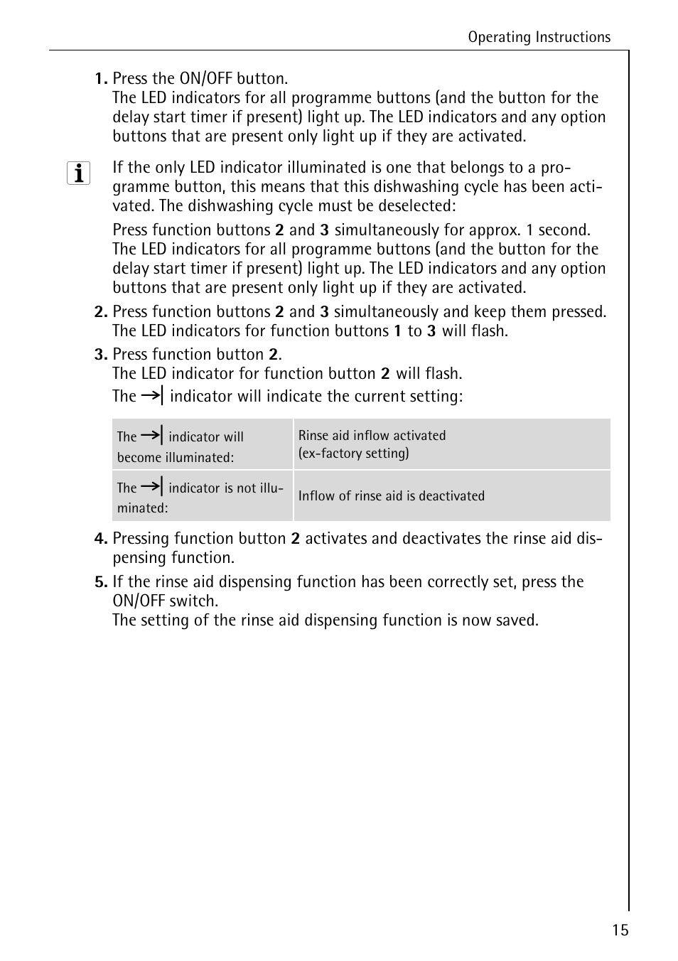 Electrolux 44070 VI User Manual | Page 15 / 48