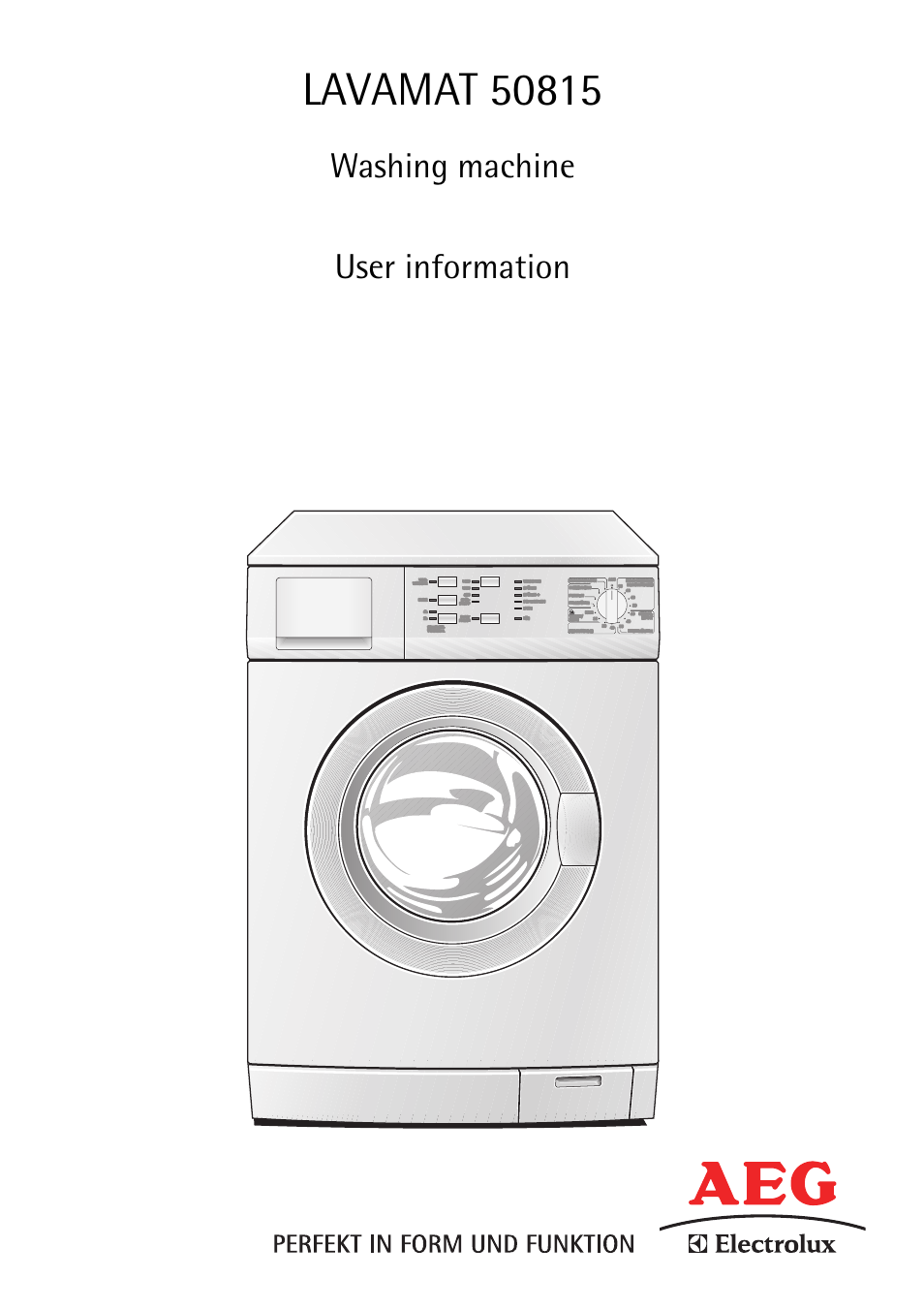 Electrolux LAVAMAT 50815 User Manual | 40 pages