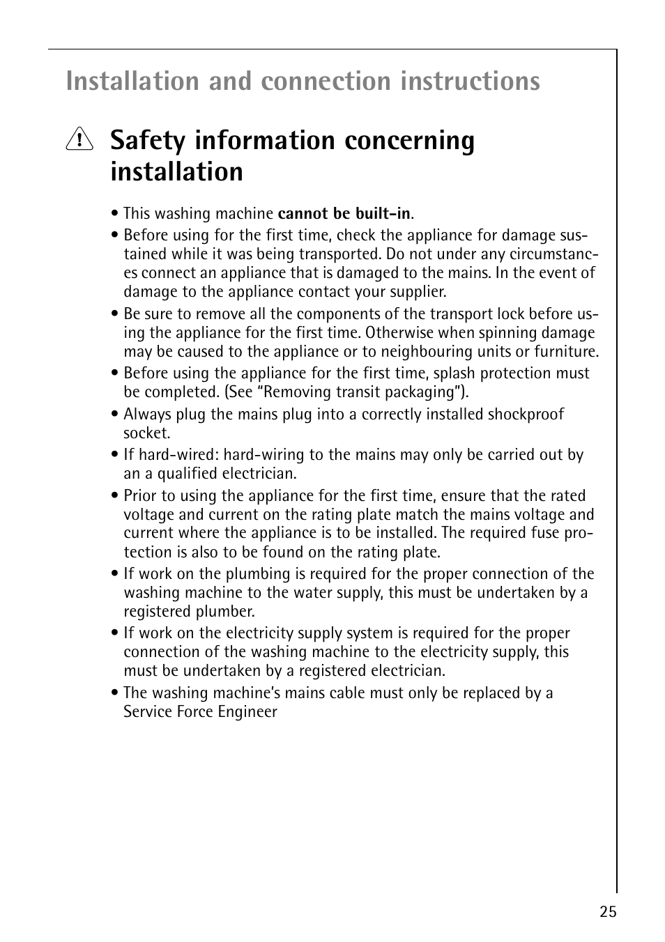 Electrolux LAVAMAT 50815 User Manual | Page 25 / 40