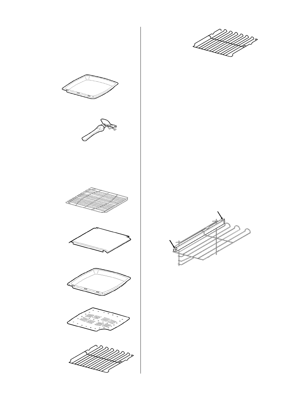 Grill and oven furniture, Telescopic runners | Electrolux D4100 User Manual | Page 6 / 52