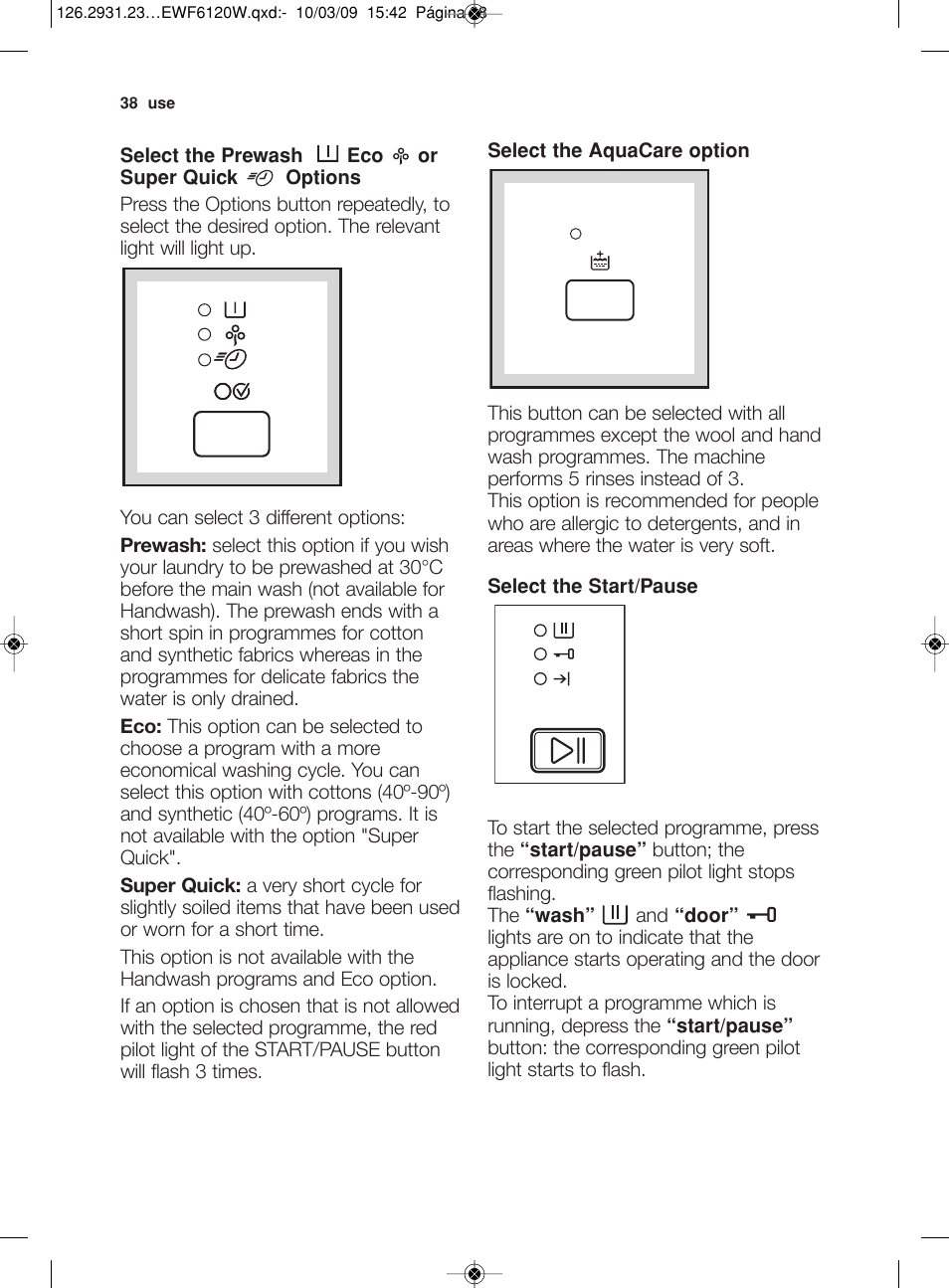 Electrolux EWF 6120 W User Manual | Page 11 / 33