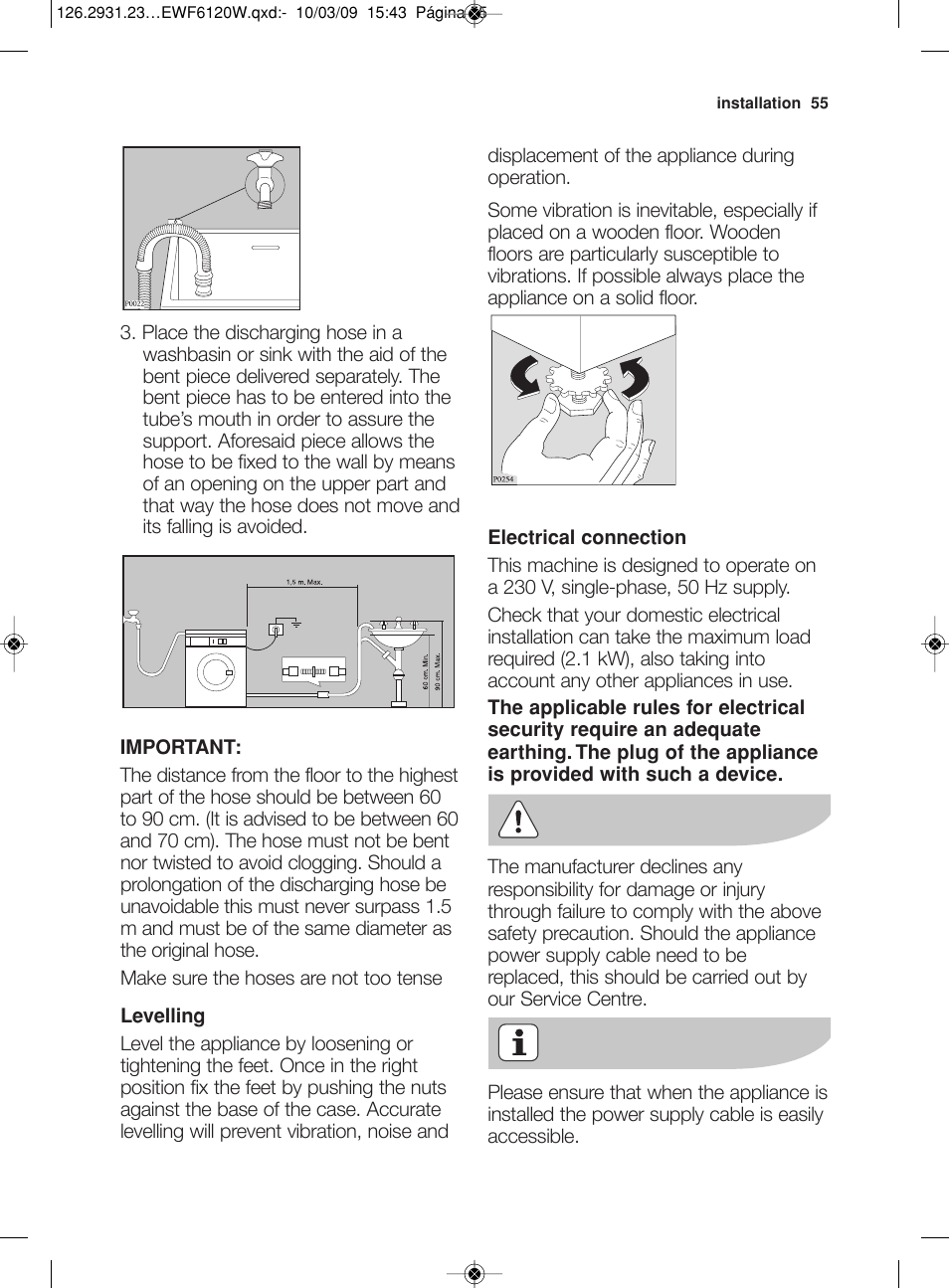 Electrolux EWF 6120 W User Manual | Page 28 / 33