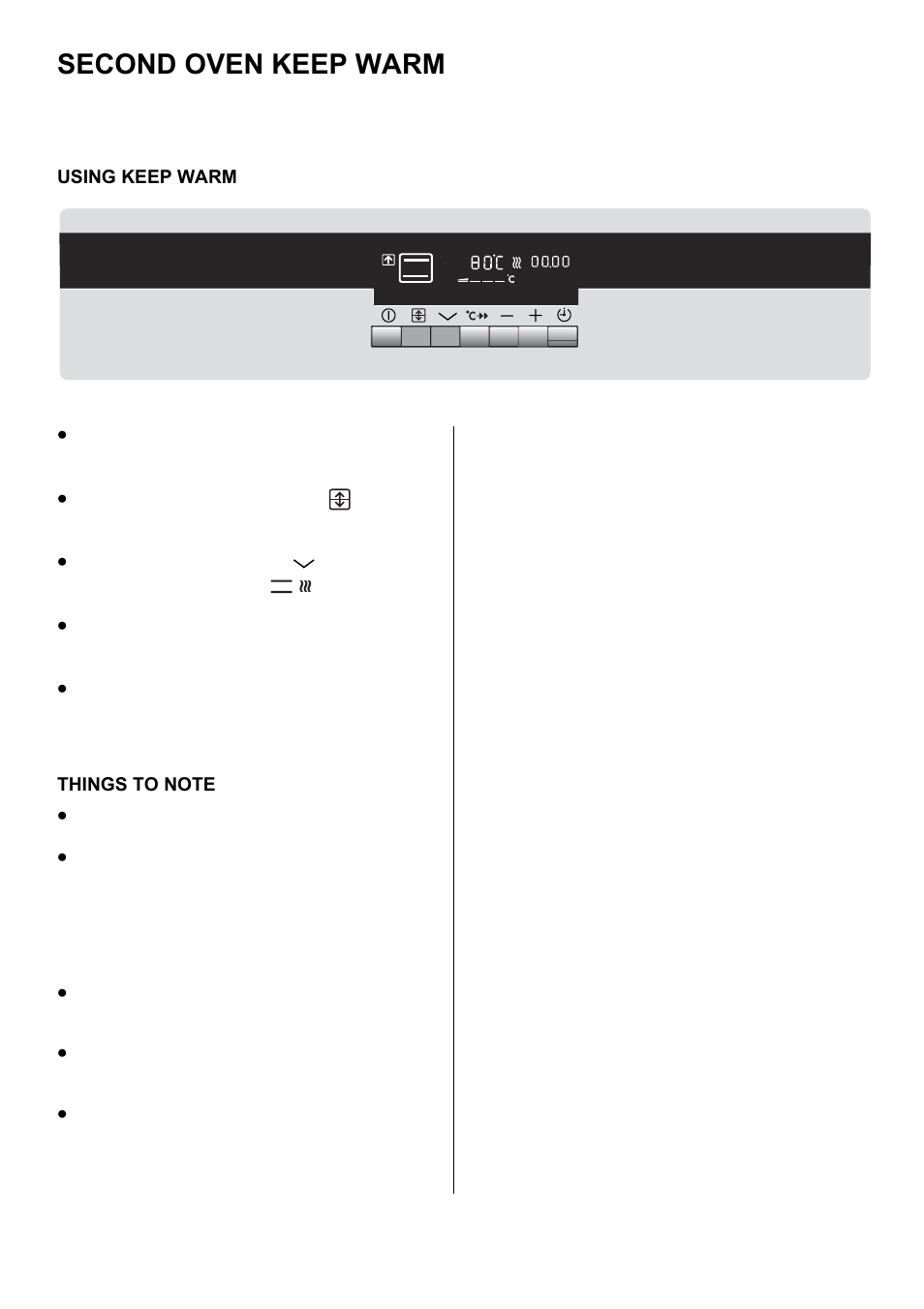 Second oven keep warm | Electrolux D8800-4 User Manual | Page 19 / 52