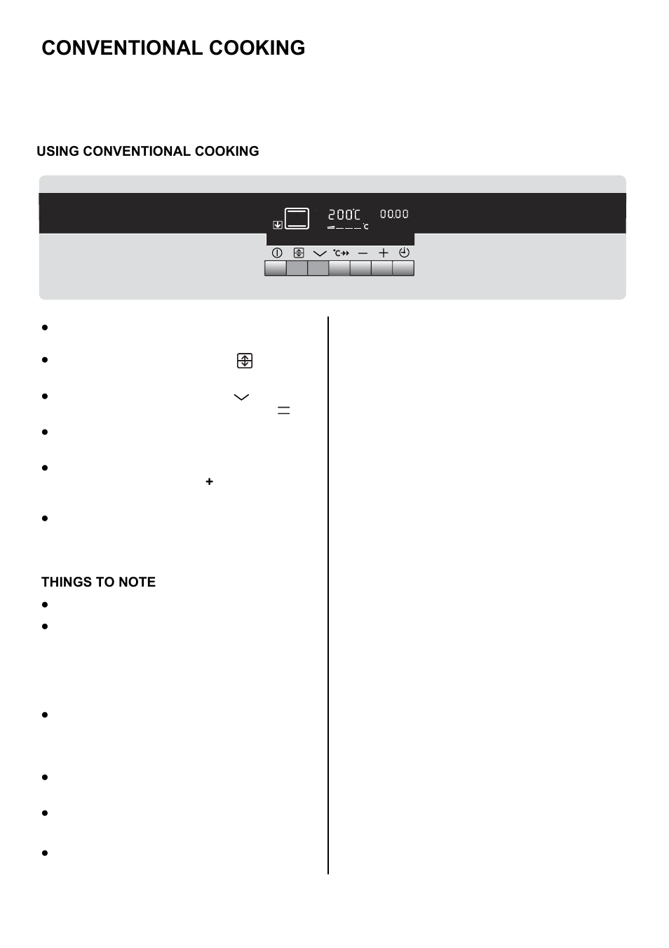 Conventional cooking | Electrolux D8800-4 User Manual | Page 25 / 52