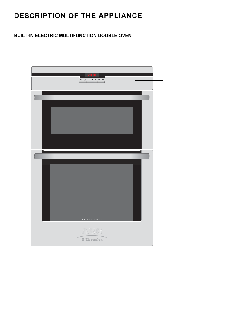 Description of the appliance | Electrolux D8800-4 User Manual | Page 4 / 52
