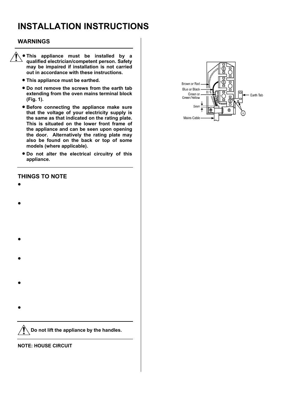 Installation instructions | Electrolux D8800-4 User Manual | Page 43 / 52