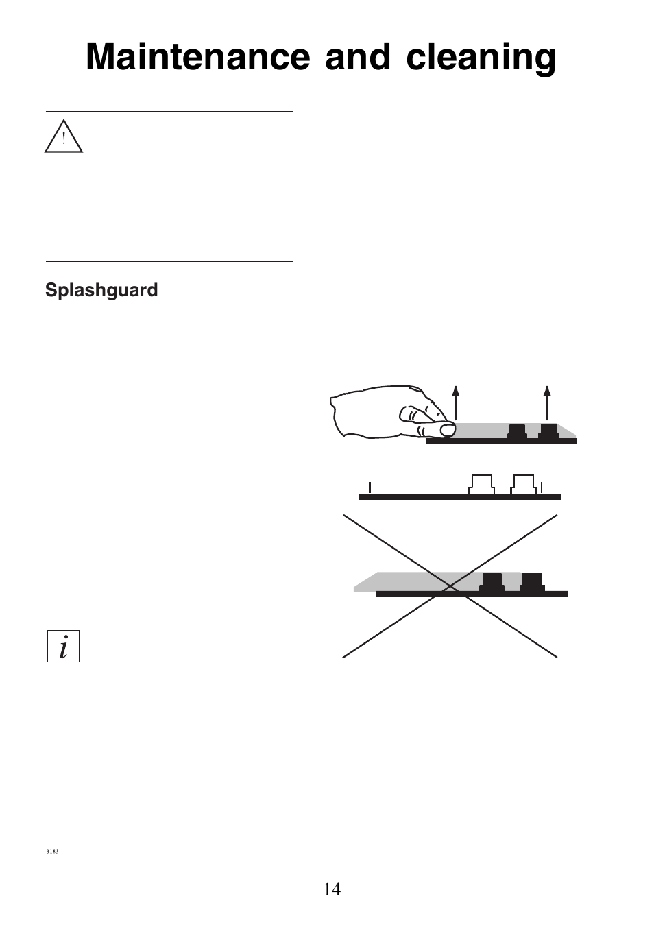 Maintenance and cleaning | Electrolux 130 FG-m User Manual | Page 14 / 28
