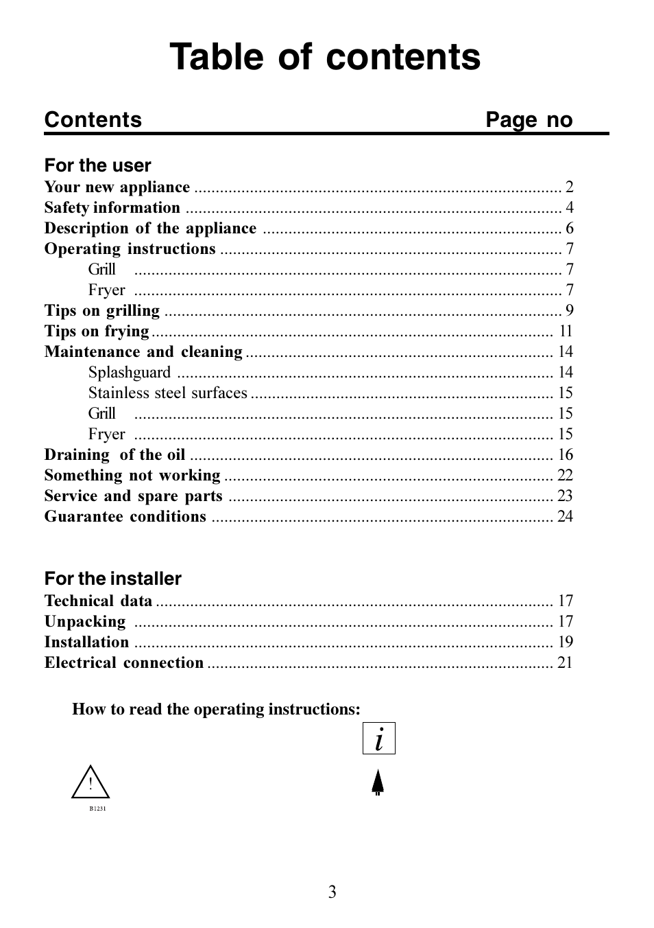 Electrolux 130 FG-m User Manual | Page 3 / 28